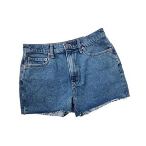 VICTORIA SECRET PINK HIGH WAISTED CUT OFF 100% COTTON JEAN SHORTS SIZE 29.